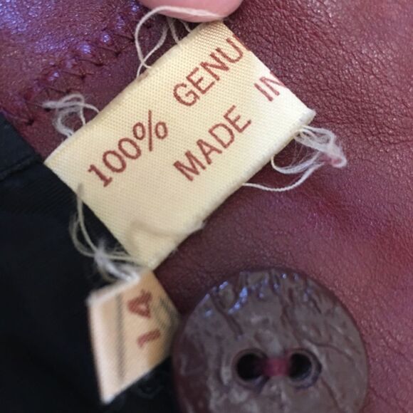 Vintage TFC Red Leather Jacket - Picture 9 of 16